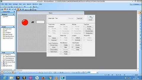 InTouch SCADA : User Input Text Box and Object Vertical slide Property - Tutorial for Beginner