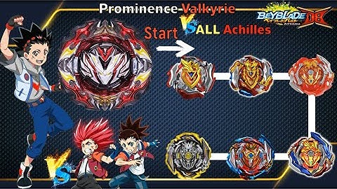 【프로미넌스 발키리 VS ALL 아킬레스】 베이블레이드 버스트 다이너마이트 DB eyblade Burst DB ベイブレードバーストDB