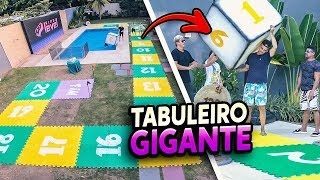 JOGO de DAMAS GIGANTE com PRENDAS!! 