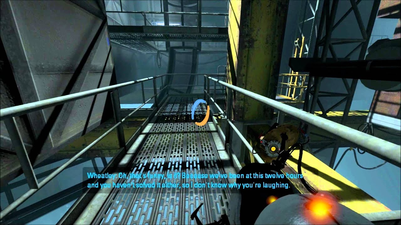 Portal 2 Walkthrough Part 17 (Chapter 8 Wheatley Test Chamber 1-2 ...