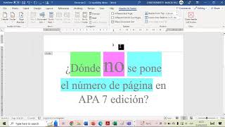 ¿Dónde NO va el número de página en APA 7 edición? | Normas APA 7 Edición, LA MÁS ACTUALIZADA