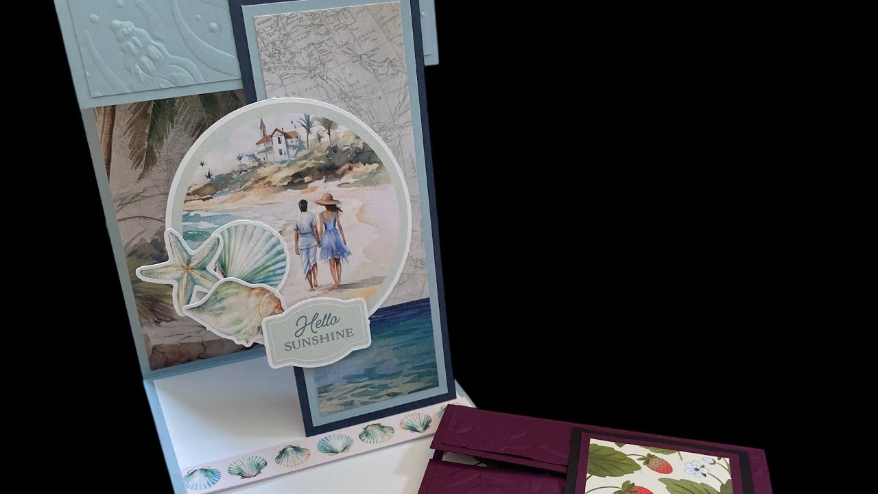 Triple view easel card - February 23 - design by Susan Campfield xx