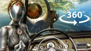 360° Cars Can Fly In This Post-Apocalyptic World??? Atomic Heart In Vr