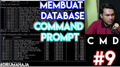 Video Tutorial #9 || Membuat Database Menggunakan CMD, XAMPP, & SQL YOG