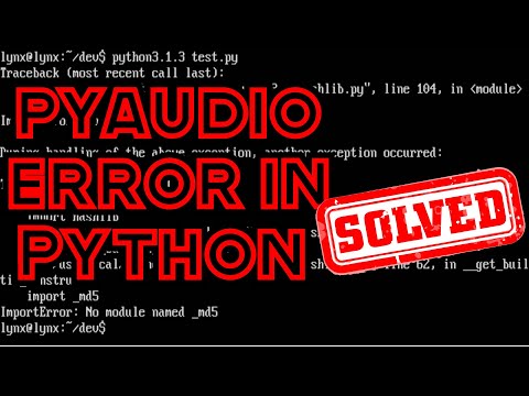 pyaudio error solved!! Tamil || Coding Anna