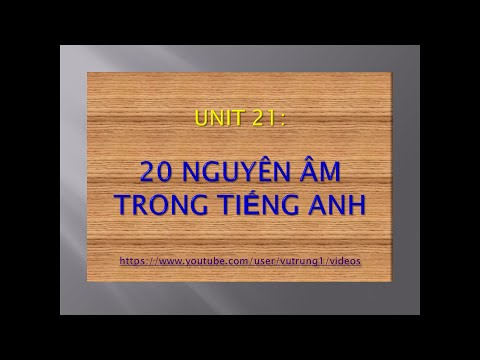 Video Luyện cách đọc các âm trong tiếng Anh giọng Mỹ 21 - youtube