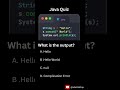 String Immutability in Java | Output Based Interview Question#java #interviewquestions #programming