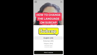 How The Change The Language On Subcap