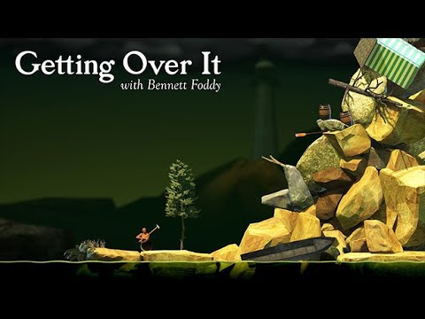 Getting Over It with Bennett Foddy / FIRST TIME RAGE QUITTING! 