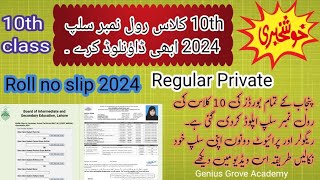 Roll Number Slips A Gae 2024 Roll No Slip10th Class 2024 10th Class