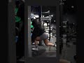 girl workouts leg day