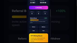 Legacytarektoken BLT mining app comming soon