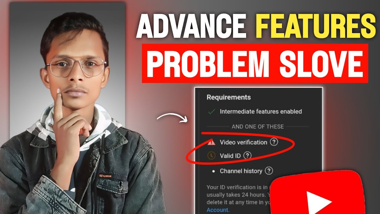 YouTube Advanced Features Valid ID Verification Problam | How To Enable YouTube Advanced Features
