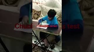 Crazy chuchu fails his math test
