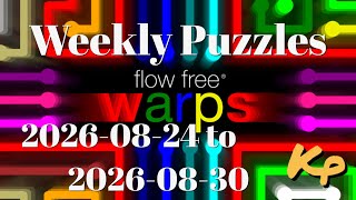 Flow Free Warps - Weekly Puzzles - Pathways Challenge - 2026-08-24 to 30 - August 24th to 30th 2026 screenshot 1