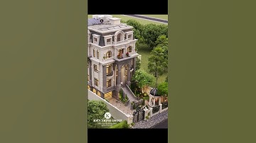 Mẫu biệt thự tân cổ điển kiểu Pháp nguy nga, tráng lệ #kienthinhgroup #bietthutancodien