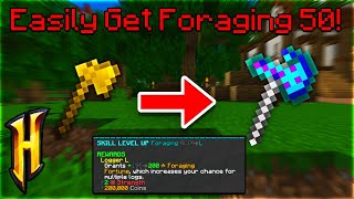 HASSLE FREE Method To Grind Foraging! (Hypixel Skyblock)