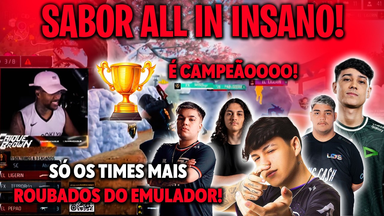 É CAMPEÃOO! BAK TWO9 LUCI PEPAO TERROR JOTAV MENDES! OS TIMES MAIS ROUBADOS DO EMULADOR SABOR ALL IN