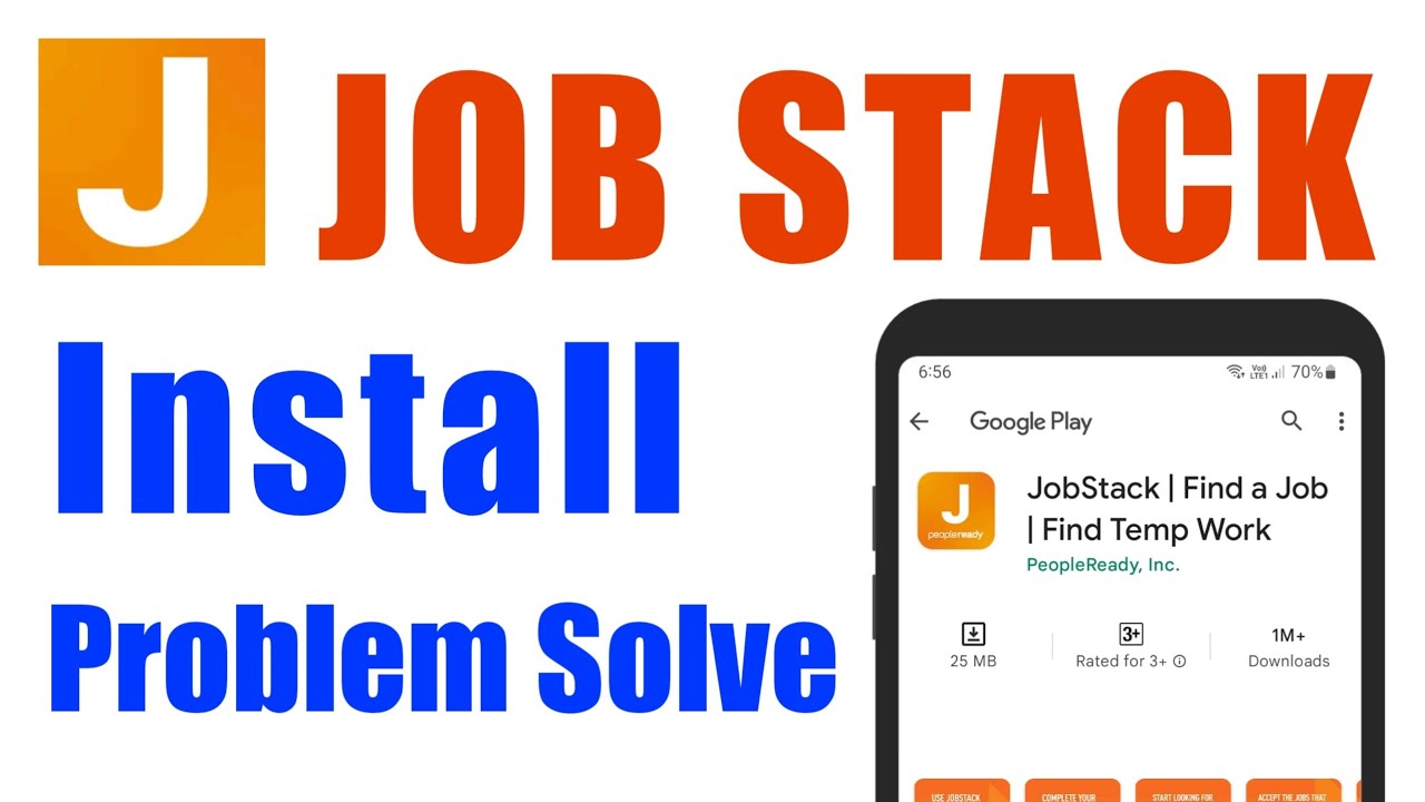 How To Install Job Stack App Download Problem Solve On Play Store & Ios ...