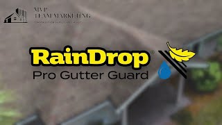 Raindrop Gutter Guard - Easy Installation