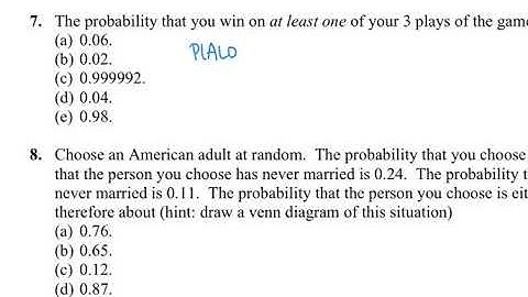 Statistics Unit 5 Practice Test