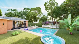 Casa Simpla Si Moderna Doua Dormitoare Randare Si Modelare 3 D .