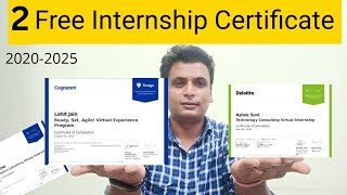 Free Internship Certification |  Cognizant | Deloitte |  Internship Free certificate | Coding