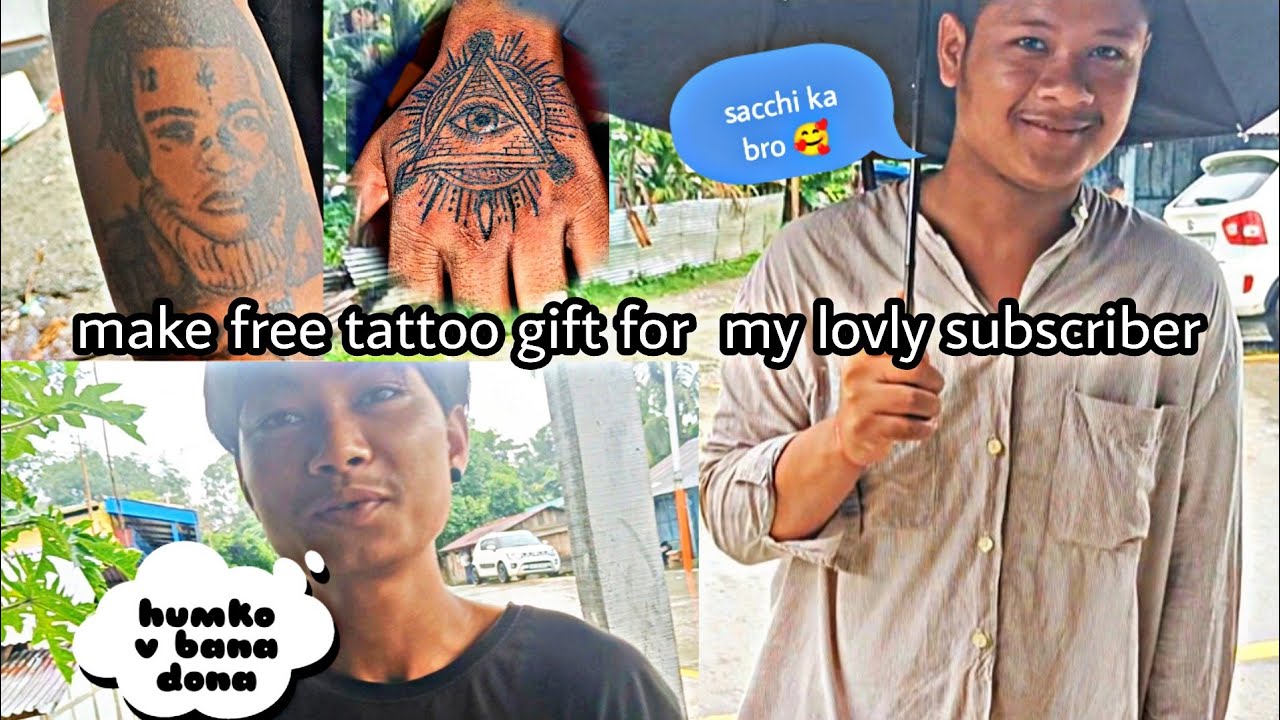 make free tattoo gift for my lovly subscriber show some love n sopport me for the 1k subscriber 🥰
