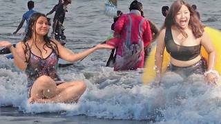 কক্সবাজার ।। COXS BAZAR SEA BEACH | COXBAZAR  | Sea Bath Activities and Beach Walk-