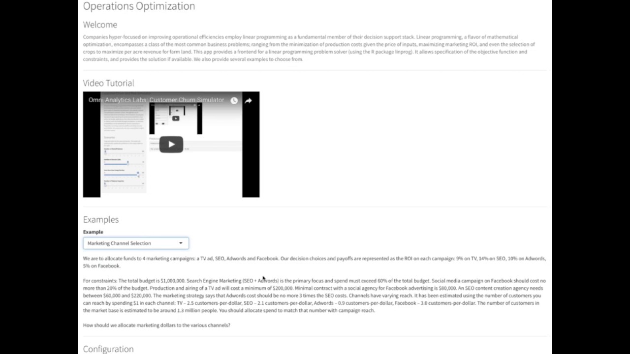 Omni Analytics Labs: Operations Optimization - YouTube