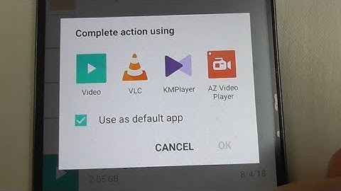 How to open videos in a different app (Android, Reset App Preferences)