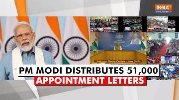 PM Modi virtually distributes 51,000 appointment letters to new government appointees