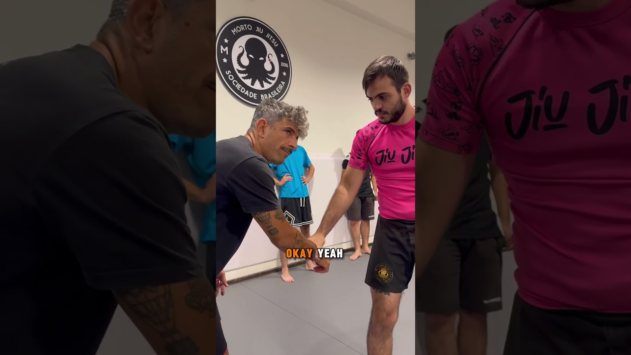 Right the arms to get to the legs for the takedown