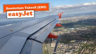 [HD] Evening Amsterdam Schiphol (AMS) Takeoff | easyJet Europe | A319 [ATC]