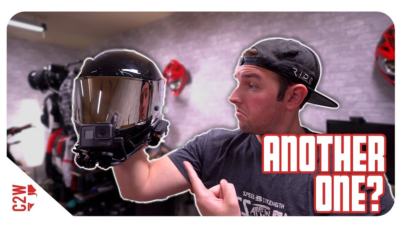 Building a motovlogger helmet!!  Quick GoPro Helmet Setup 