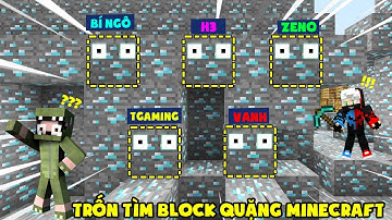 MINI GAME : TRÒ CHƠI TRỐN TÌM ** THỬ THÁCH T GAMING VÀ NOOB TEAM CHƠI TRỐN TÌM BLOCK QUẶNG MINECRAFT