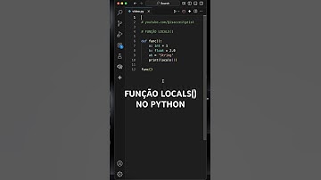 🔍 Descubra o que a função locals( ) faz no Python!