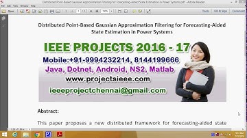 Distributed Point Based Gaussian Approximation Filtering for Forecasting Aided State Estimation in P