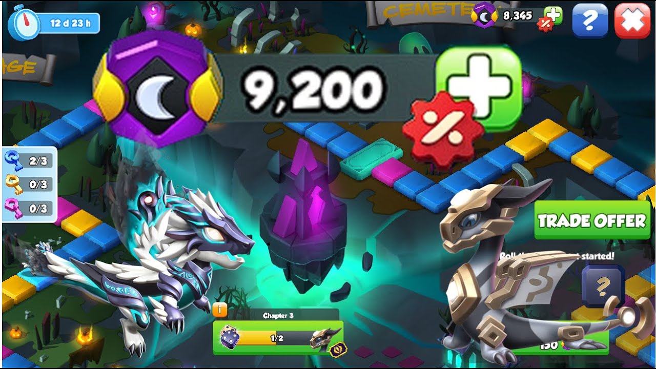 Reisk Dragon board start with 9200 Shadowstones-Dragon Mania Legends | Oyar Return ancient event