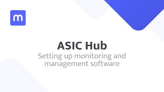 ASIC Hub - Setting up monitoring and management software screenshot 2