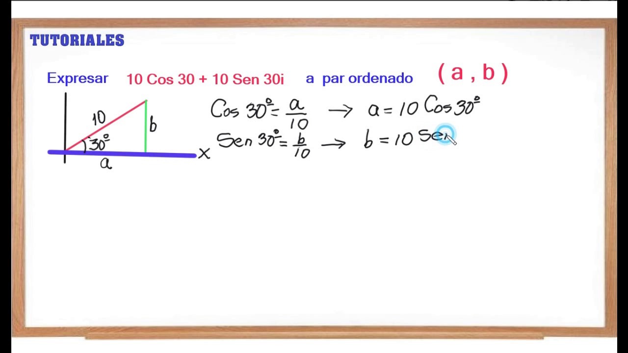 Conversion De Forma Trigonometrica A Par Ordenado Youtube