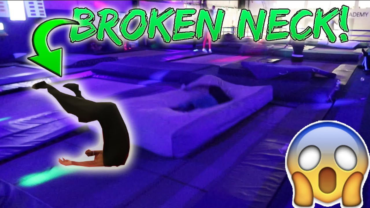 BROKEN NECK AT TRAMPOLINE PARK! (INSANE TRAMPOLINE FAIL) YouTube