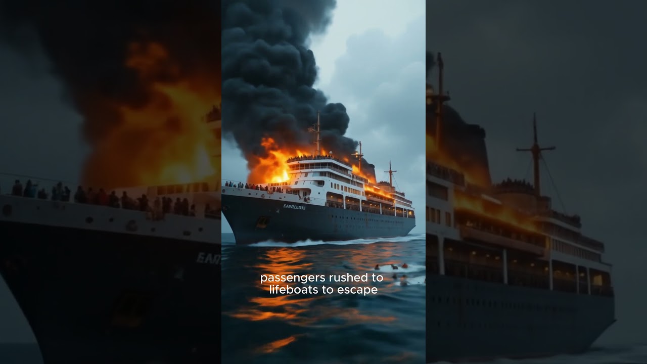 Passenger Ship Barcelona 5 Catches Fire at Sea! 