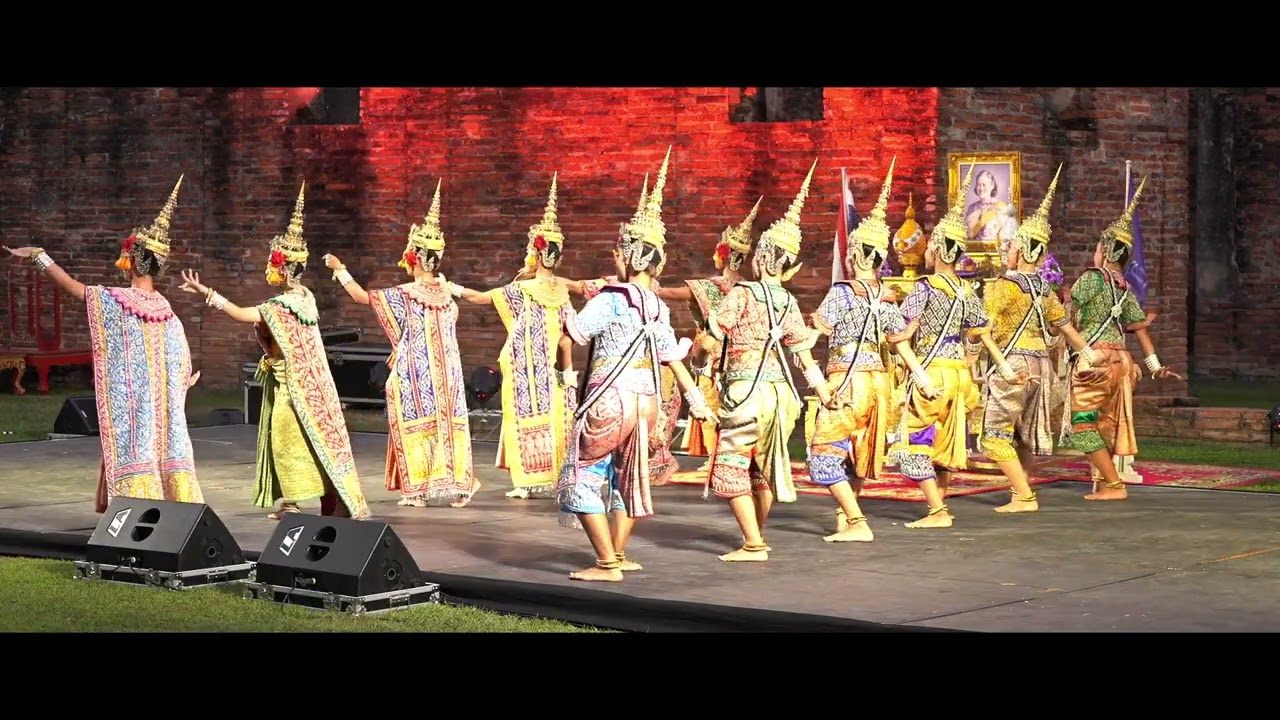 การแสดงโขนโดยวิทยาลัยนาฏศิลปลพบุรี ณ พระนารายณ์ราชนิเวศน์