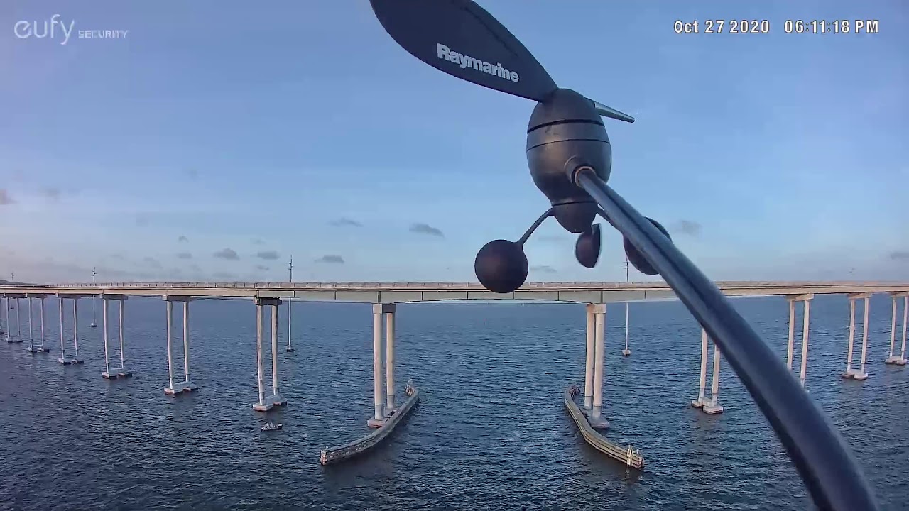 Leopard 45 Catamaran Mast Camera Installation