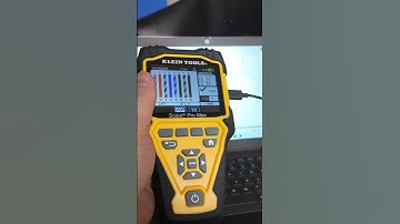 Uploading cat 5e tests results to laptop