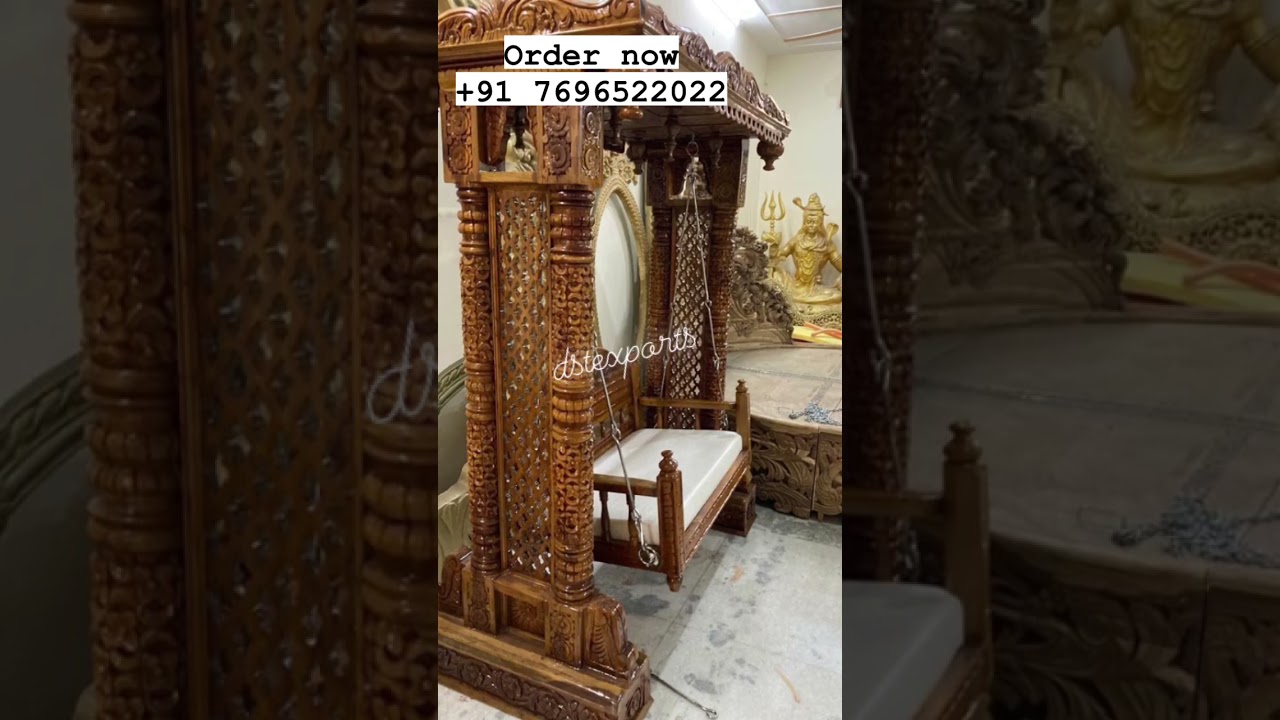 DST Home Furniture|Sale Indoor Teak Wood Swing for Home| Living Room Royal Swing Jhula Manufacturer