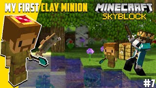 Crafting My First Clay Minion By Fishing Straight For 2hrs In Hypixel Skyblock - Hindi - SANZY