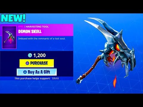 new demon skull today s item shop fortnite battle royale - demon axe fortnite