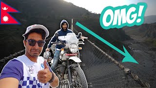 DANGEROUS RIDE ON SUSPENSION BRIDGE | POKHARA